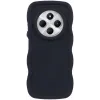Coque arrière en silicone Phonesta Wavy pour Xiaomi Redmi 14C / Xiaomi Poco C75 - Noir