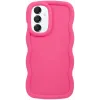 Coque arrière en silicone Phonesta Wavy pour Samsung Galaxy A16 - Hot Pink