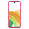 Coque arrière en silicone Phonesta Wavy pour Samsung Galaxy A16 - Hot Pink 2