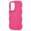 Coque arrière en silicone Phonesta Wavy pour Samsung Galaxy A16 - Hot Pink 3