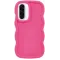 Coque arrière en silicone Phonesta Wavy pour Samsung Galaxy A36/A56 - Hot Pink