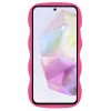 Coque arrière en silicone Phonesta Wavy pour Samsung Galaxy A36/A56 - Hot Pink 2