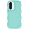 Coque arrière en silicone Phonesta Wavy pour Samsung Galaxy A36/A56 - Vert menthe