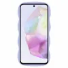 Coque arrière en silicone Phonesta Wavy pour Samsung Galaxy A36/A56 - Violet 2