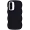 Coque arrière en silicone Phonesta Wavy pour Samsung Galaxy A36/A56 - Noir