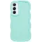Coque arrière en silicone Phonesta Wavy pour Samsung Galaxy S24 FE - Vert menthe