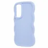 Coque arrière en silicone Phonesta Wavy pour Samsung Galaxy S24 FE - Violet 3