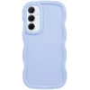 Coque arrière en silicone Phonesta Wavy pour Samsung Galaxy S25 Plus/S24 Plus - Violet