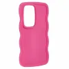 Coque arrière en silicone Phonesta Wavy pour Samsung Galaxy S25 Ultra - Hot Pink 3