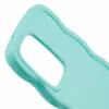 Coque arrière en silicone Phonesta Wavy pour Samsung Galaxy S25 Ultra - Vert menthe 6