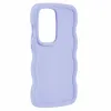 Coque arrière en silicone Phonesta Wavy pour Samsung Galaxy S25 Ultra - Violet 3