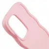 Coque arrière en silicone Phonesta Wavy pour Samsung Galaxy S25 Ultra - Rose 6