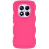 Coque arrière en silicone Phonesta Wavy pour Xiaomi Redmi Note 14 Pro 4G - Hot Pink