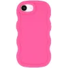 Coque arrière en silicone Phonesta Wavy pour Apple iPhone 17e/16e - Hot Pink