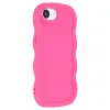 Coque arrière en silicone Phonesta Wavy pour Apple iPhone 17e/16e - Hot Pink 2