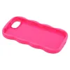 Coque arrière en silicone Phonesta Wavy pour Apple iPhone 17e/16e - Hot Pink 6