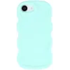 Coque arrière en silicone Phonesta Wavy pour Apple iPhone 17e/16e - Vert menthe