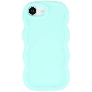 Coque arrière en silicone Phonesta Wavy pour Apple iPhone 17e/16e - Vert menthe