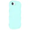 Coque arrière en silicone Phonesta Wavy pour Apple iPhone 17e/16e - Vert menthe 2