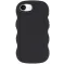 Coque arrière en silicone Phonesta Wavy pour Apple iPhone 17e/16e - Noir