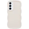 Coque arrière en silicone Phonesta Wavy pour Samsung Galaxy A15 4G/5G - Beige
