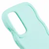 Coque arrière en silicone Phonesta Wavy pour Samsung Galaxy A15 4G/5G - Vert menthe 6