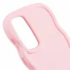 Coque arrière en silicone Phonesta Wavy pour Samsung Galaxy A15 4G/5G - Rose 6