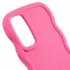 Coque arrière en silicone Phonesta Wavy pour Samsung Galaxy A35 - Hot Pink 6