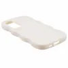 Coque arrière en silicone Phonesta Wavy pour Samsung Galaxy A55 - Beige 4