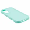 Coque arrière en silicone Phonesta Wavy pour Samsung Galaxy A55 - Vert menthe 4
