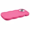 Coque arrière en silicone Phonesta Wavy pour Apple iPhone 15 - Hot Pink 5