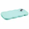 Coque arrière en silicone Phonesta Wavy pour Apple iPhone 15 - Vert menthe 5