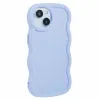 Coque arrière en silicone Phonesta Wavy pour Apple iPhone 15 - Violet 3