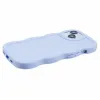 Coque arrière en silicone Phonesta Wavy pour Apple iPhone 15 - Violet 5