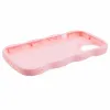 Coque arrière en silicone Phonesta Wavy pour Apple iPhone 15 - Rose 4