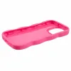 Coque arrière en silicone Phonesta Wavy pour Apple iPhone 15 Pro - Hot Pink 4