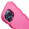 Coque arrière en silicone Phonesta Wavy pour Apple iPhone 15 Pro - Hot Pink 6