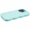Coque arrière en silicone Phonesta Wavy pour Apple iPhone 15 Pro - Vert menthe 5