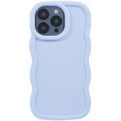 Coque arrière en silicone Phonesta Wavy pour Apple iPhone 15 Pro - Violet