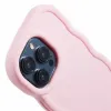 Coque arrière en silicone Phonesta Wavy pour Apple iPhone 15 Pro - Rose 6