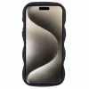 Coque arrière en silicone Phonesta Wavy pour Apple iPhone 15 Pro - Noir 2