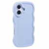 Coque arrière en silicone Phonesta Wavy pour Apple iPhone 17 - Violet 2