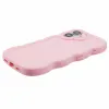 Coque arrière en silicone Phonesta Wavy pour Apple iPhone 17 - Rose 5