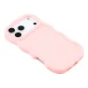 Coque arrière en silicone Phonesta Wavy pour Apple iPhone 17 Pro - Rose 4
