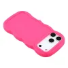 Coque arrière en silicone Phonesta Wavy pour Apple iPhone 17 Pro Max - Hot Pink 5