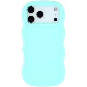 Coque arrière en silicone Phonesta Wavy pour Apple iPhone 17 Pro Max - Vert menthe