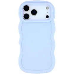 Coque arrière en silicone Phonesta Wavy pour Apple iPhone 17 Pro Max - Violet