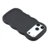 Coque arrière en silicone Phonesta Wavy pour Apple iPhone 17 Pro Max - Noir 5