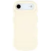 Coque arrière en silicone Phonesta Wavy pour Apple iPhone Air - Beige