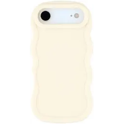 Coque arrière en silicone Phonesta Wavy pour Apple iPhone Air - Beige